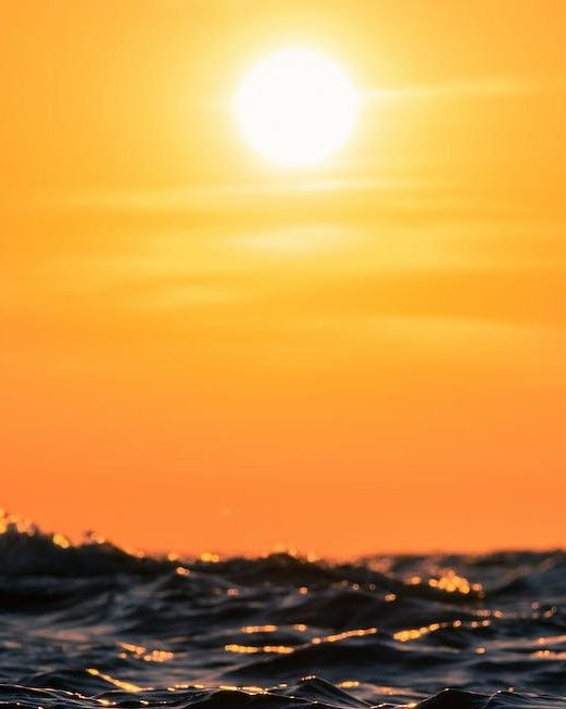 Sunshine over water